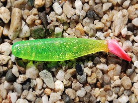 4" Major Minnow (Chartruese Pink Tail)