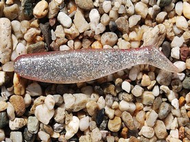 4" Major Minnow (Red Back Silver Flake)